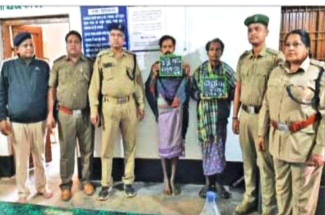 You are currently viewing ବିଦ୍ୟୁତ୍‌ ତାର ସଂସ୍ପର୍ଶରେ ଆସି ହାତୀ ମୃତ ଘଟଣା: ଦୁଇ ଜଣ ବାରାହା ଶିକାରୀ ଗିରଫ