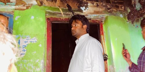 ଅଗ୍ନି ବିପନ୍ନଙ୍କୁ ଭେଟିଲେ କୋଦଳା ଏନଏସି ଅଧ୍ୟକ୍ଷ