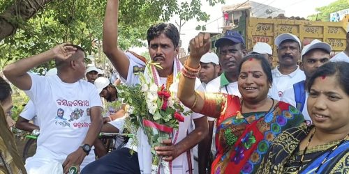 ଉତ୍କଳ ଦିବସ ଅବସରରେ ଜଗନ୍ନାଥଙ୍କ ଦର୍ଶନ ପାଇଁ ସୀତାରାମଙ୍କ ନେତୃତ୍ୱରେ ସାଇକେଲ ରାଲି