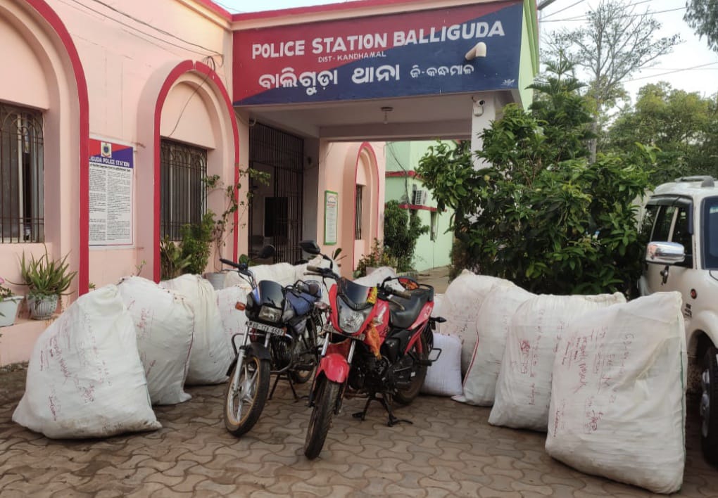 You are currently viewing ଦୁଇଟି ମଟର ସାଇକେଲ ସହ ଗଞ୍ଜେଇ ଚାଲାଣ ବେଳେ ଜବତ: ଘଟଣା ସ୍ଥଳରୁ ୧୦ ଚାଲାଣ କାରୀ ଚମ୍ପଟ