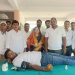 Read more about the article ରକ୍ତଦାନ ଶିବିରରେ ୩୮ ତମ ଜନ୍ମଦିନ ପାଳିଲେ ଜିଲ୍ଲା ଯୁବ ବିଜେଡି ଉପସଭାପତି ଚିତ୍ରସେନ