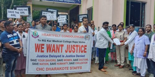 କୋଲକତା ଡାକ୍ତରଙ୍କୁ ଦୁଷ୍କର୍ମ ଓ ହତ୍ୟା ନେଇ ପ୍ରତିବାଦ ଶୋଭାଯାତ୍ରା