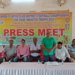 Read more about the article ୧୫ ବର୍ଷ ରୁ କମ୍ ଇଣ୍ଟର କ୍ଲବ୍ ଫୁଟବଲ୍ ଚାମ୍ପିଅନସିପ ୨୦୨୫ ପାଇଁ ସାମ୍ୱାଦିକ ସମ୍ମିଳନୀ-