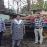 Read more about the article ଶାଳ କାଠ ବୋଝେଇ ଟ୍ରାକ୍ଟର ଜବତ : ଡ୍ରାଇଭର ଫେରାର