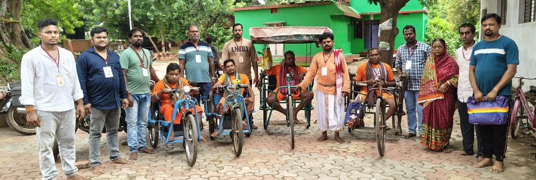 You are currently viewing ଶ୍ରୀ ଜଗନ୍ନାଥ ଟ୍ରଷ୍ଟ ସହାୟତାରେ ବିଶ୍ଵ ମଙ୍ଗଳ କାମନା କଲେ ଦିବ୍ୟାଙ୍ଗ କାଉଡ଼ିଆ ।