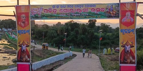 ମୌଳାଭଣଞ୍ଜାର ମଦନ ମୋହନ ଗୋଶାଳାରେ ଧୁମଧାମରେ ପାଳିତ ହେଉଛି ଗୋଅଷ୍ଟମୀ।