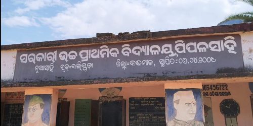 ଅବ୍ୟବସ୍ଥା ଘେରରେ ପିପଳ ସାହି ଉଚ୍ଚ ପ୍ରାଥମିକ ବିଦ୍ୟାଳୟ: ଶ୍ରେଣୀ ଗୃହ ଛାତରୁ ପ୍ଲାଷ୍ଟର ଖସି ଲୁହା ଛଡ଼ ଦେଖାଗଲାଣି