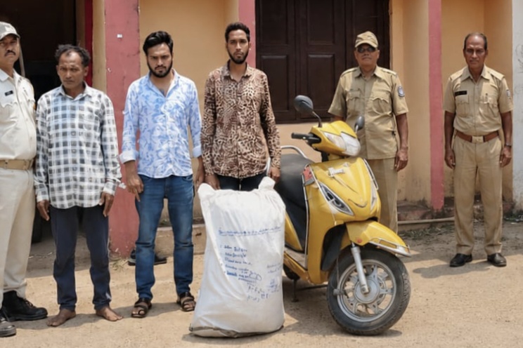 You are currently viewing ଦାରିଙ୍ଗବାଡି ରୁ କର୍ଣ୍ଣାଟକ କୁ ଗଞ୍ଜେଇ ଚାଲାଣ : ସ୍କୁଟି ସହ ମୋବାଇଲ ଜବତ : ୩ ଗିରଫ