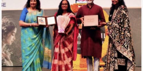 ମହିଳା ପରିବର୍ତ୍ତନ ସୃଷ୍ଟିକାରୀ କ୍ଷେତ୍ରରେ ଦୀର୍ଘ ୨୮ ବର୍ଷର ଉଲ୍ଲେଖନୀୟ ଅବଦାନ ପାଇଁ ସମ୍ମାନିତ